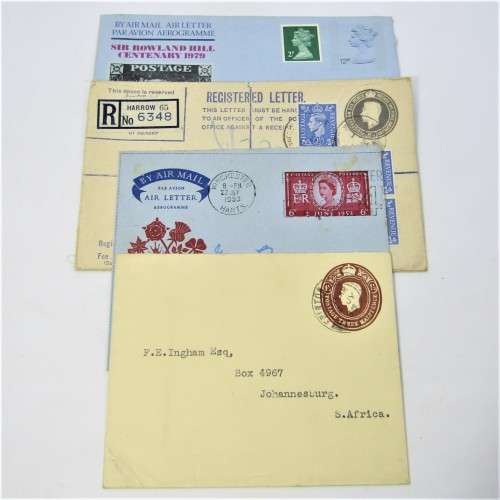 Other Great Britain Lot of four Used postal envelopes from England to